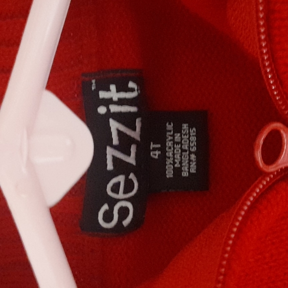 Red Toddlers Boys Sweater by Sezzit Size 4T - Picture 3 of 4